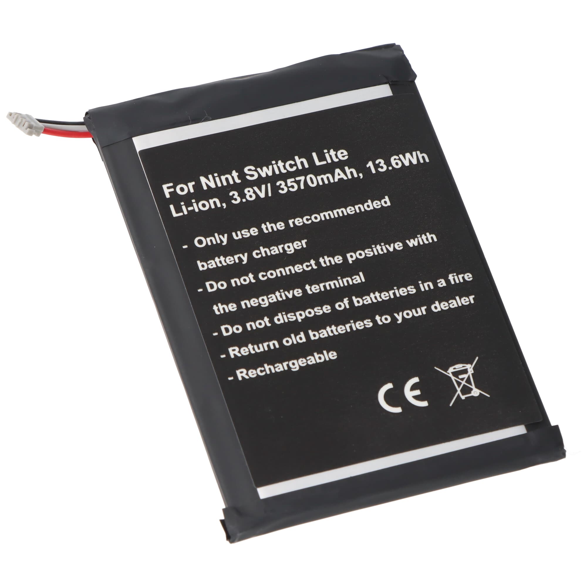 Batterie adaptée pour Nintendo Switch Lite, Li-ion, 3.8V, 3500mAh, 12.9Wh