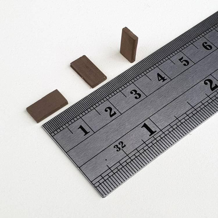 300 tuiles marrons 11x6x1.5mm - Accessoires maquettes céramique