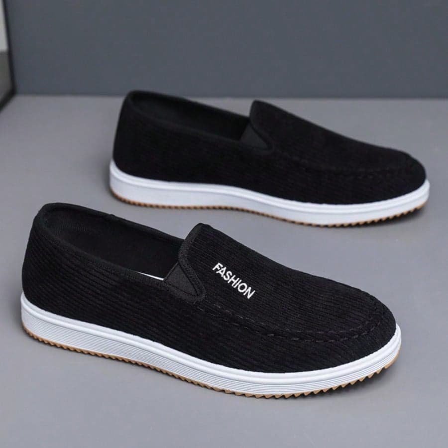 Chaussures de canevas pour hommes à enfiler pour le printemps, mocassins décontractés respirants et antidérapants, baskets classiques de style