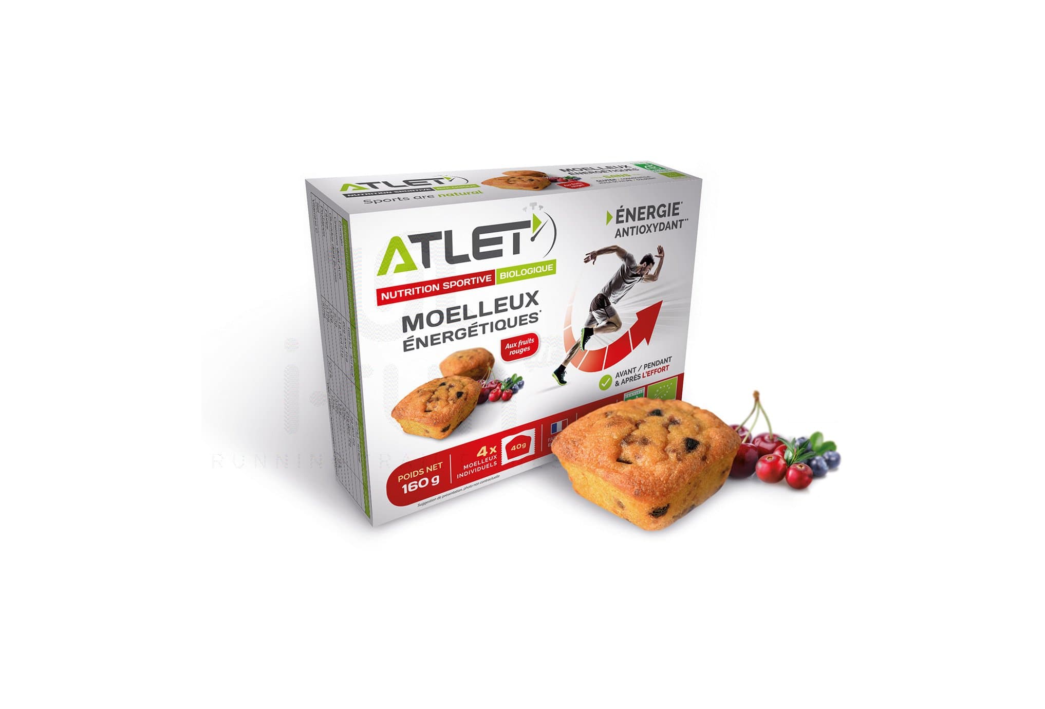 Atlet Étui de 4 Moelleux Énergétique - Fruits Rouges